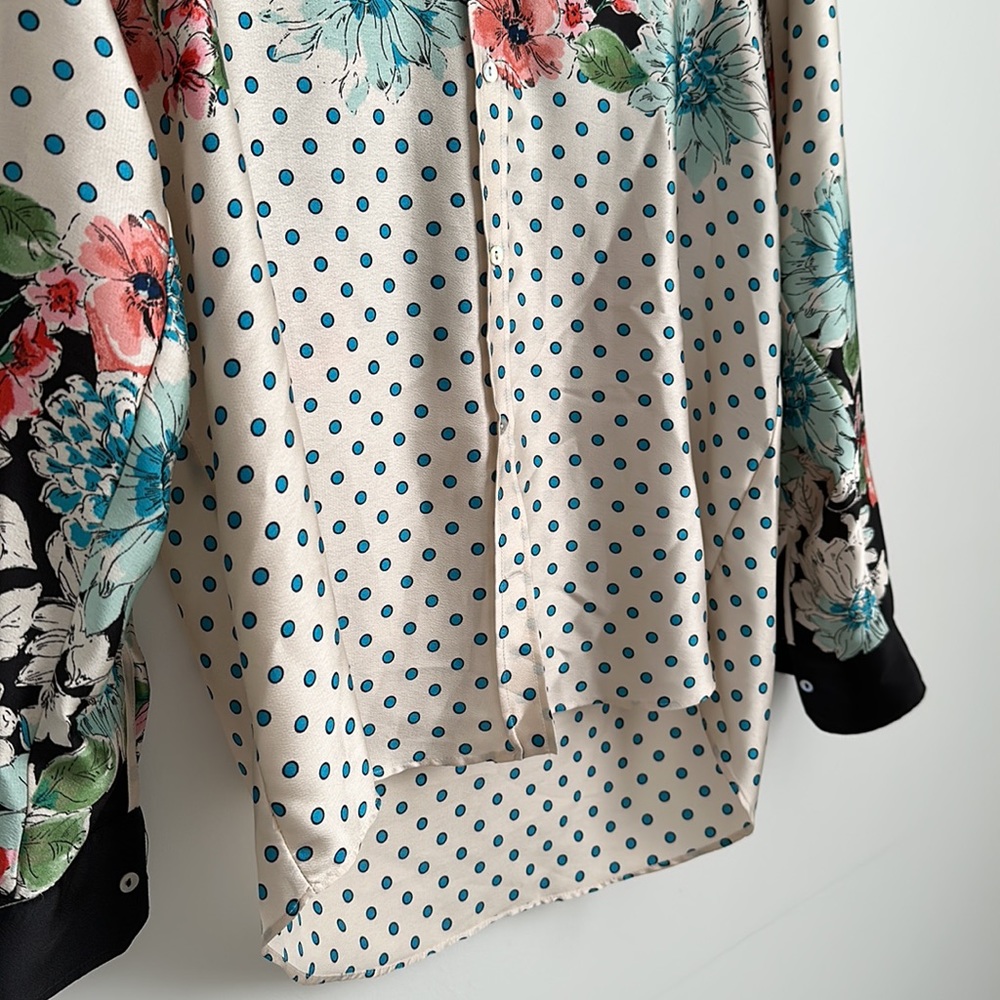 Zara Basic Collection Small Polka Dot Multicolor … - image 5